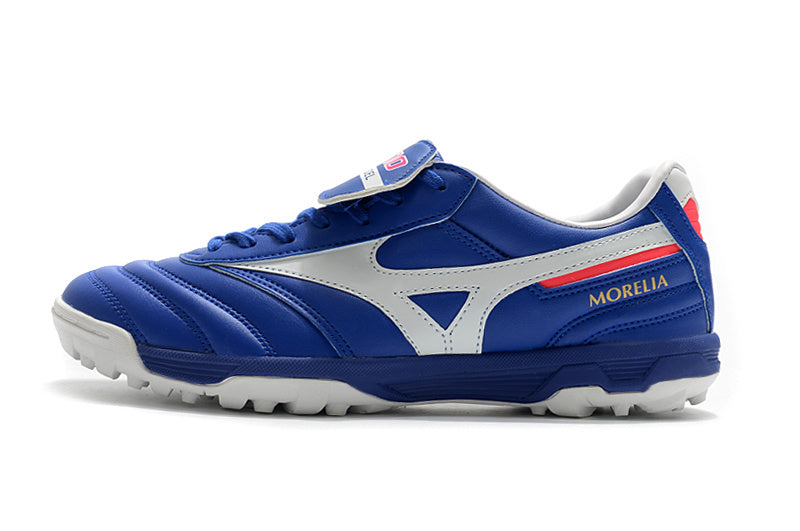 CHUTEIRA MIZUNO MORELIA II SOCIETY - AZUL E BRANCA