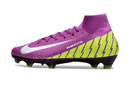 CHUTEIRA NIKE AIR ZOOM MERCURIAL SUPERFLY 10 ELITE CAMPO - ROXA E VERDE