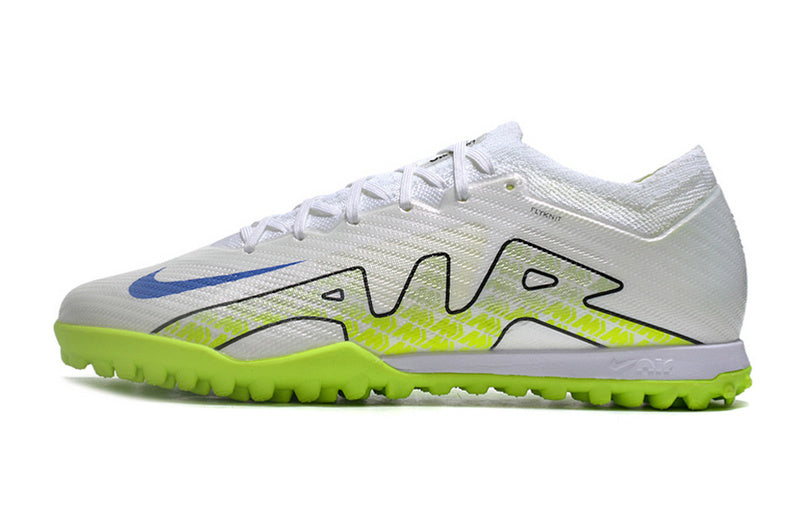 CHUTEIRA NIKE MERCURIAL AIR ZOOM VAPOR 15 ELITE SOCIETY - BRANCA E VERDE