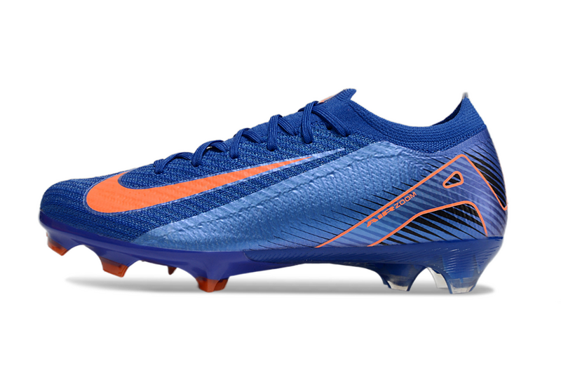 CHUTEIRA NIKE AIR ZOOM MERCURIAL VAPOR 16 ELITE CAMPO - AZUL E LARANJA