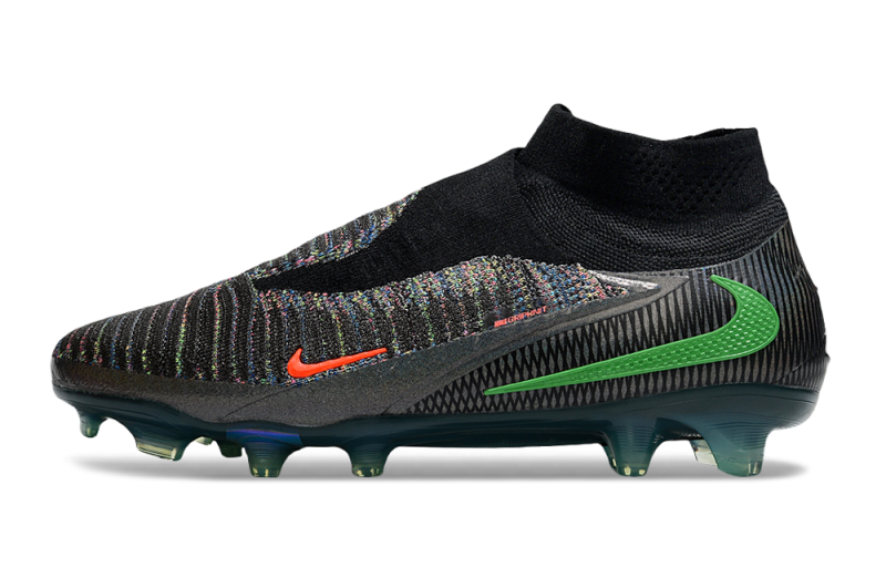 CHUTEIRA NIKE PHANTOM 6 HIGH ELITE CAMPO - PRETA E VERDE