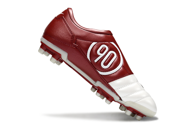 CHUTEIRA NIKE TOTAL 90 III CAMPO - BRANCA E VERMELHA