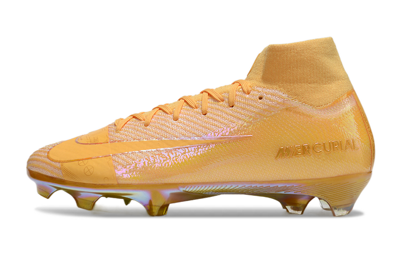 CHUTEIRA NIKE AIR ZOOM MERCURIAL SUPERFLY 10 ELITE CAMPO "COSMIC SPEED 3" - DOURADA