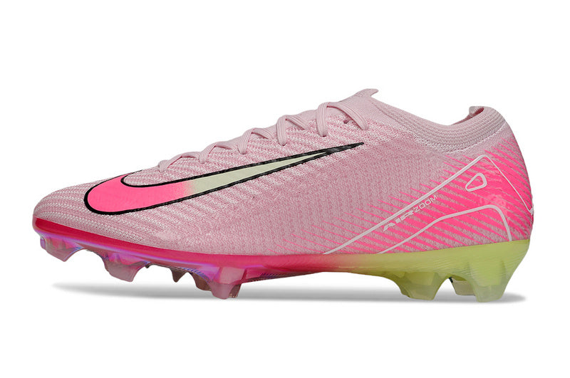 CHUTEIRA NIKE AIR ZOOM MERCURIAL VAPOR 16 ELITE CAMPO - ROSA E AMARELA