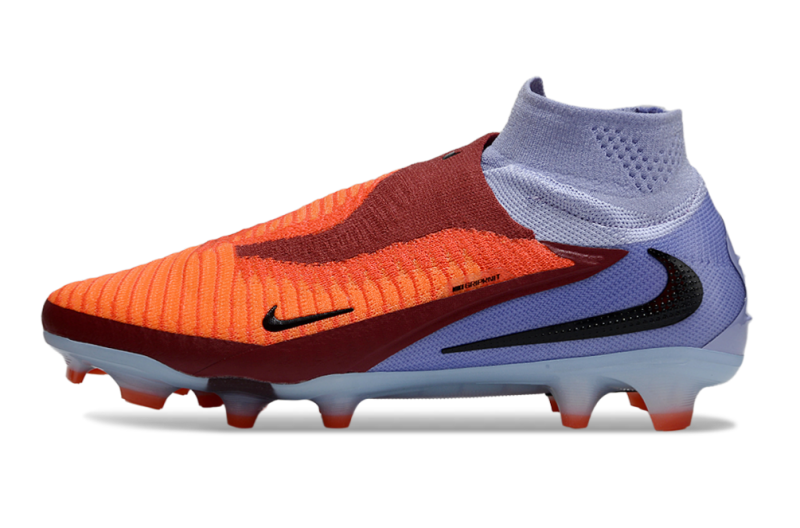 CHUTEIRA NIKE PHANTOM 6 HIGH ELITE CAMPO - LARANJA E AZUL
