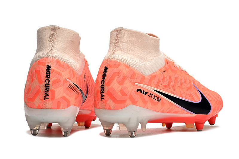 CHUTEIRA NIKE AIR ZOOM MERCURIAL SUPERFLY 9 ELITE TRAVA MISTA FIXA "UNITED" - LARANJA