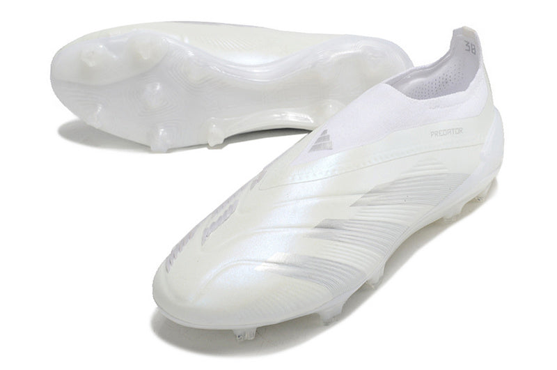 ADIDAS PREDATOR 24 LACELESS ELITE CAMPO "PEARLIZED" - BRANCA