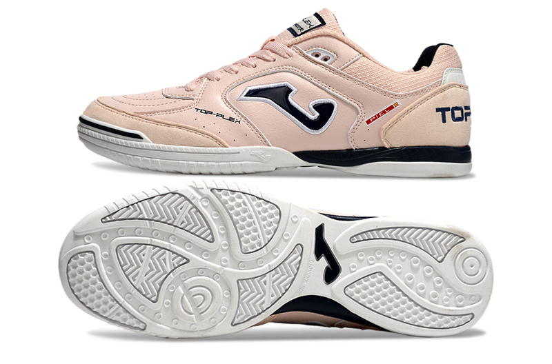 CHUTEIRA JOMA TOP FLEX FUTSAL - BEGE E PRETA