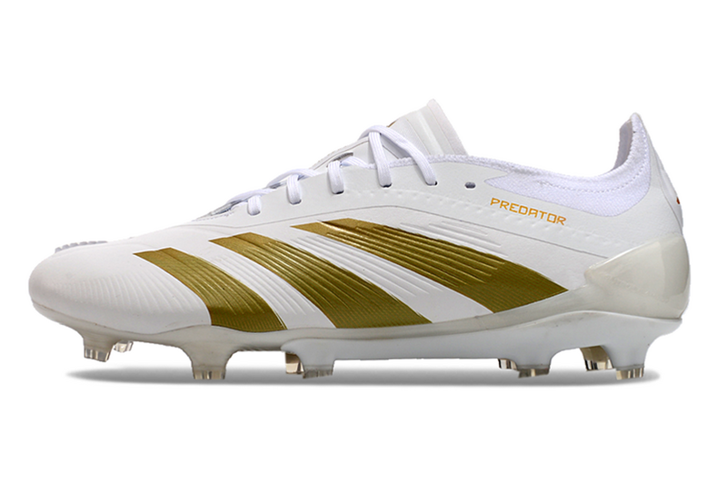 ADIDAS PREDATOR 24 ELITE CAMPO "DAY SPARK" - BRANCA E DOURADA