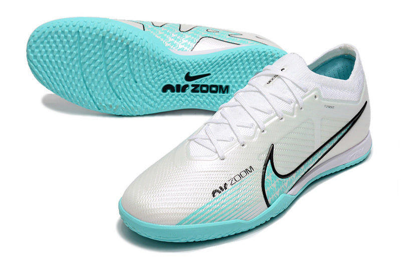 CHUTEIRA NIKE AIR ZOOM MERCURIAL VAPOR 15 ELITE FUTSAL - BRANCA E AZUL