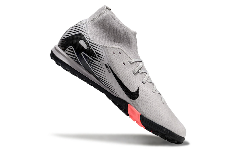 CHUTEIRA NIKE MERCURIAL AIR ZOOM SUPERFLY 10 ELITE SOCIETY - CINZA E PRETA