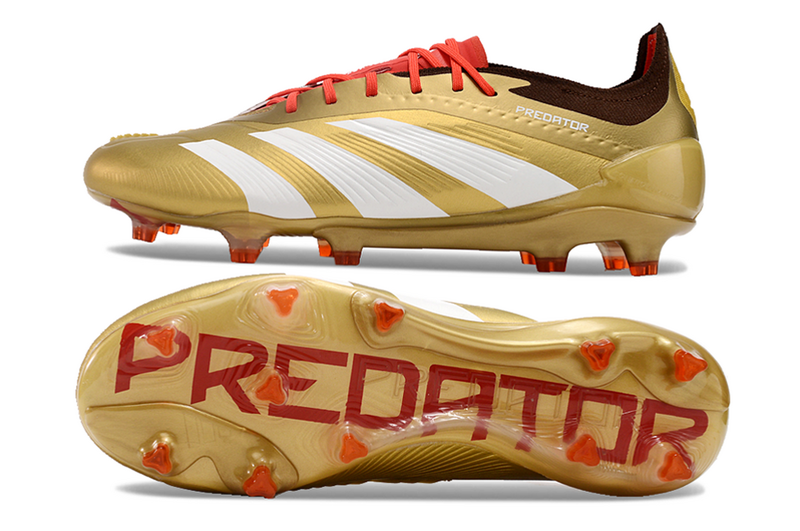 ADIDAS PREDATOR 24 ELITE CAMPO - DOURADA E BRANCA
