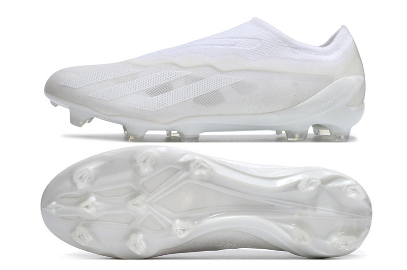 CHUTEIRA ADIDAS X CRAZYFAST+ CAMPO "PEARLIZED" - BRANCA