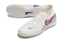 CHUTEIRA NIKE PHANTOM LUNA II ELITE FUTSAL - BRANCA, AZUL E ROSA