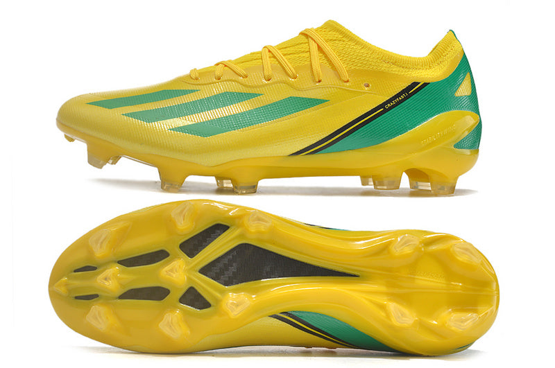 CHUTEIRA ADIDAS X CRAZYFAST.1 CAMPO - VERDE E AMARELA
