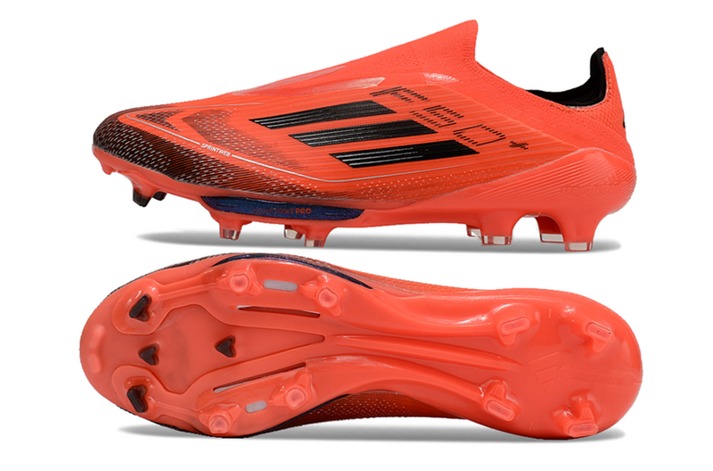 CHUTEIRA ADIDAS F50 LACELESS LIGHTSTRIKE PRO ELITE CAMPO "VIVID HORIZON" – VERMELHA