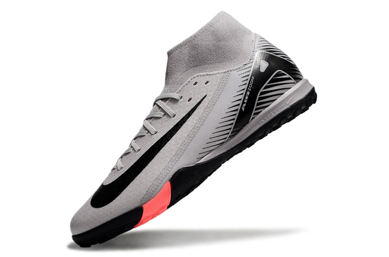 CHUTEIRA NIKE MERCURIAL AIR ZOOM SUPERFLY 10 ELITE SOCIETY - CINZA E PRETA