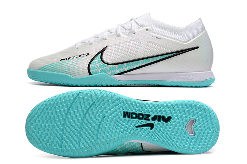 CHUTEIRA NIKE AIR ZOOM MERCURIAL VAPOR 15 ELITE FUTSAL - BRANCA E AZUL