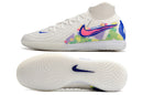CHUTEIRA NIKE PHANTOM LUNA II ELITE FUTSAL - BRANCA, AZUL E ROSA