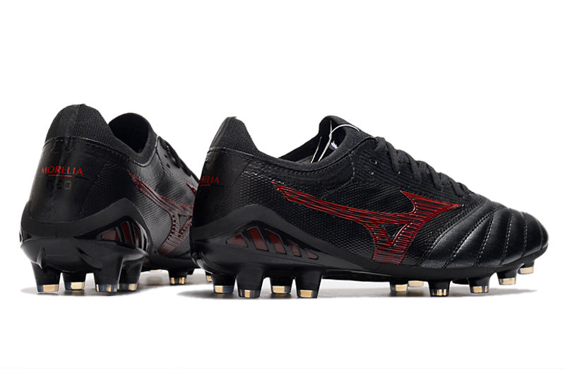 CHUTEIRA MIZUNO MORELIA NEO III JAPAN CAMPO - PRETO E VINHO