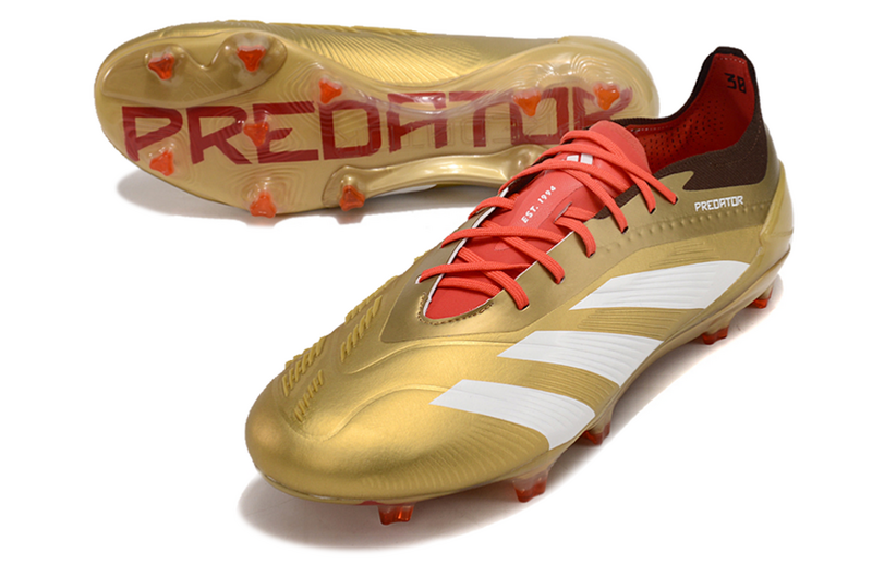 ADIDAS PREDATOR 24 ELITE CAMPO - DOURADA E BRANCA