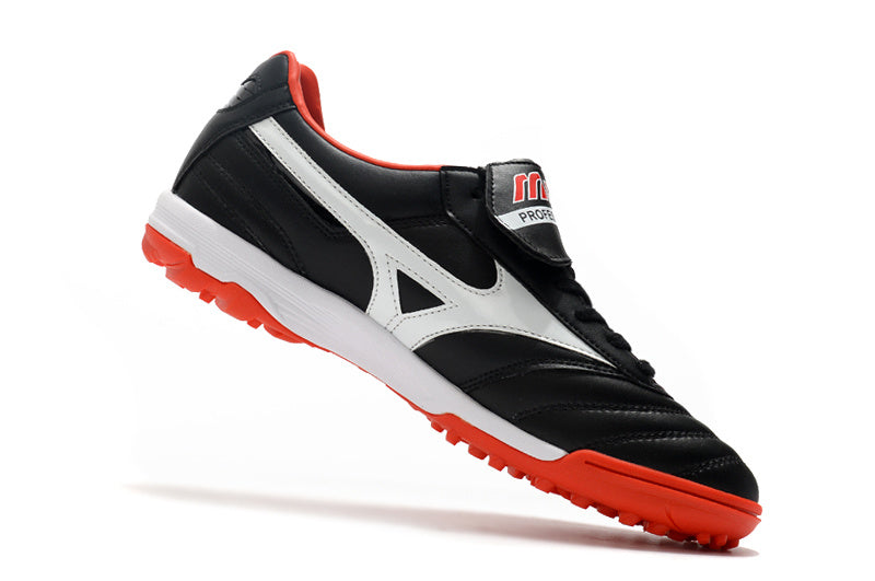 CHUTEIRA MIZUNO MORELIA II SOCIETY - PREATA, BRANCA E VERMELHA