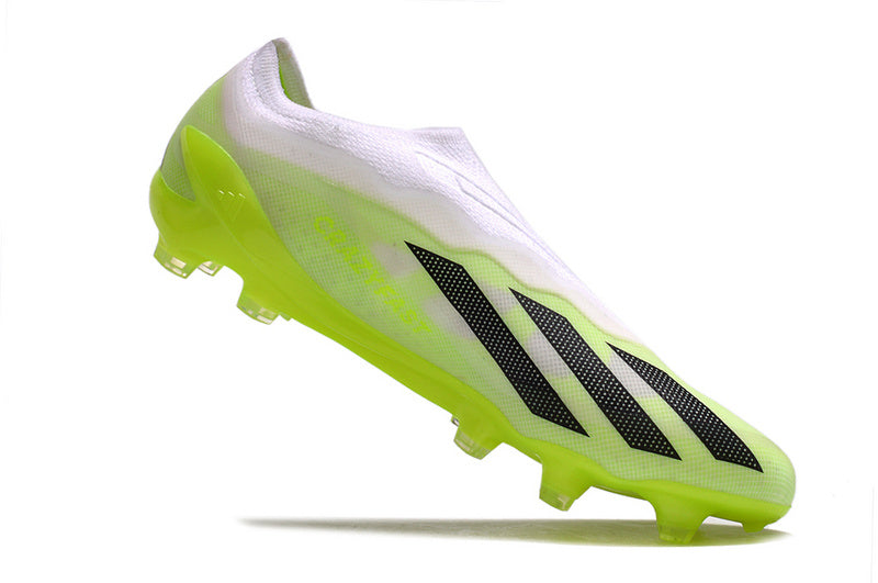 CHUTEIRA ADIDAS X CRAZYFAST+ CAMPO "CRAZY RUSH" - BRANCA E VERDE