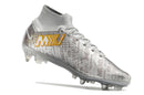 CHUTEIRA NIKE AIR ZOOM MERCURIAL SUPERFLY 9 ELITE TRAVA MISTA FIXA "XXV" - PRATA