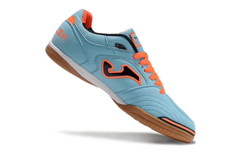 CHUTEIRA JOMA TOP FLEX FUTSAL - AZUL E LARANJA