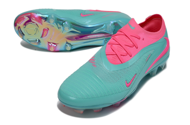 CHUTEIRA NIKE PHANTOM 6 ELITE CAMPO - AZUL E ROSA