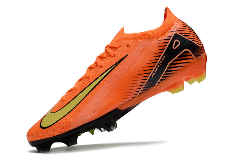 CHUTEIRA NIKE AIR ZOOM MERCURIAL VAPOR 16 ELITE CAMPO - LARANJA E AMARELA