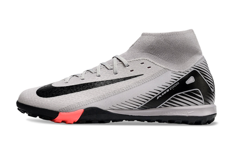 CHUTEIRA NIKE MERCURIAL AIR ZOOM SUPERFLY 10 ELITE SOCIETY - CINZA E PRETA