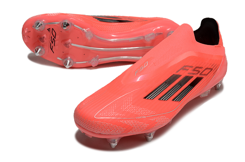 ADIDAS F50 LACELASS ELITE TRAVA MISTA - VERMELHA