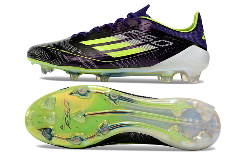 CHUTEIRA ADIDAS F50 ELITE CAMPO "FAST REBORN" - ROXA E VERDE
