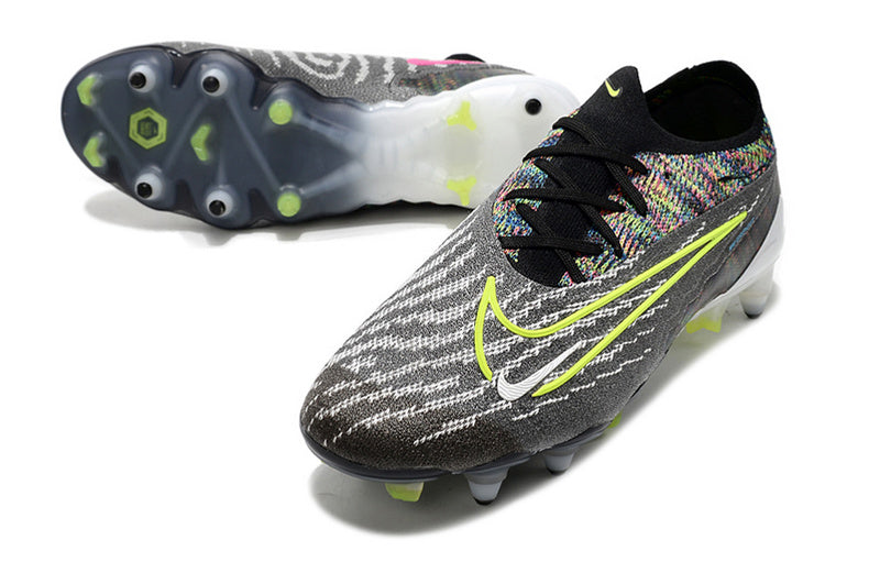 CHUTEIRA NIKE GX ELITE TRAVA MISTA FIXA - PRETA E VERDE