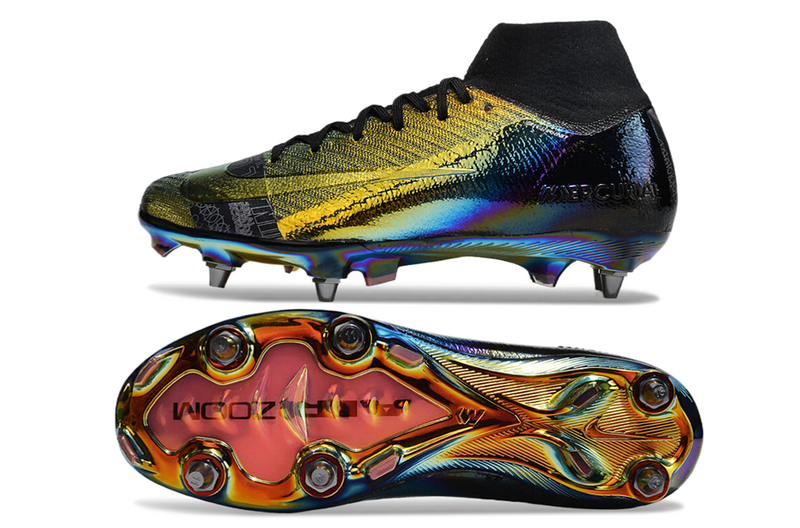 CHUTEIRA NIKE AIR ZOOM MERCURIAL SUPERFLY 10 ELITE TRAVA MISTA "COSMIC SPEED" - PRETA