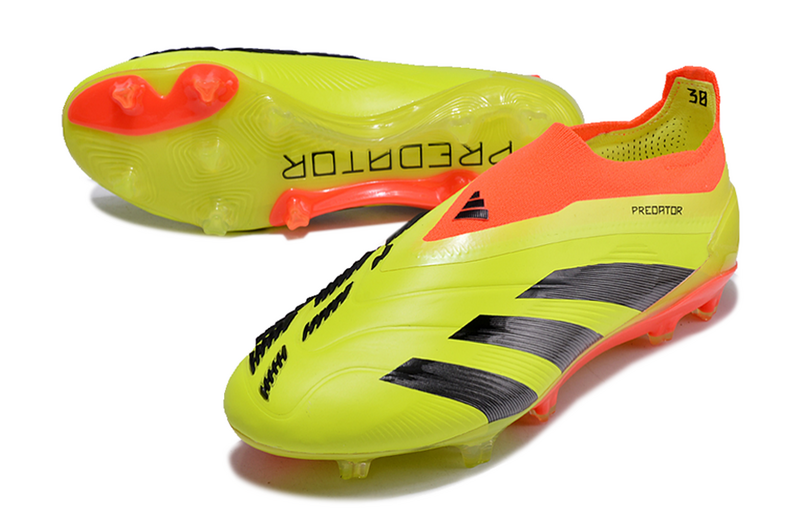 ADIDAS PREDATOR 24 LACELESS ELITE CAMPO - AMARELA E LARANJA