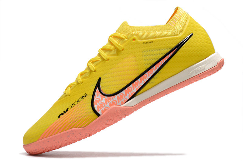 CHUTEIRA NIKE AIR ZOOM MERCURIAL VAPOR 15 ELITE FUTSAL "LUCENT" - AMARELA E LARANJA