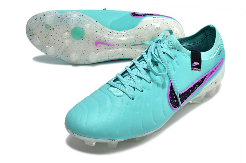 CHUTEIRA NIKE TIEMPO LEGEND 10 ELITE CAMPO - AZUL CLARO