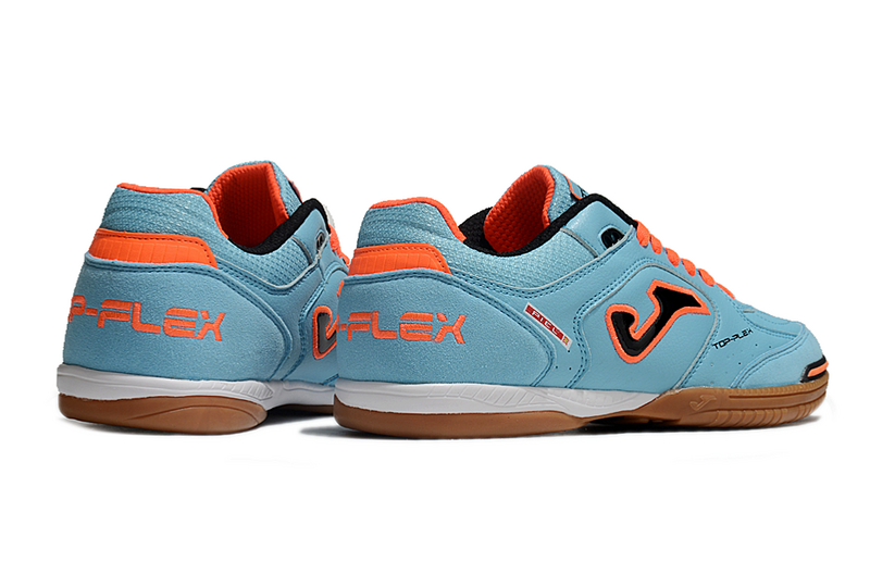 CHUTEIRA JOMA TOP FLEX FUTSAL - AZUL E LARANJA