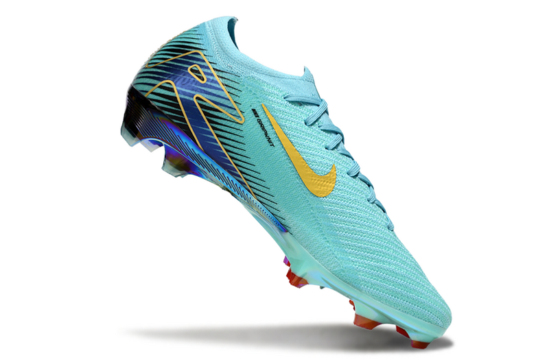CHUTEIRA NIKE AIR ZOOM MERCURIAL VAPOR 16 ELITE CAMPO - VERDE E DOURADA