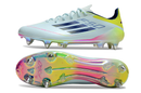 ADIDAS F50 ELITE TRAVA MISTA "OLYMPIC BOOT" - BRANCA E COLORIDA