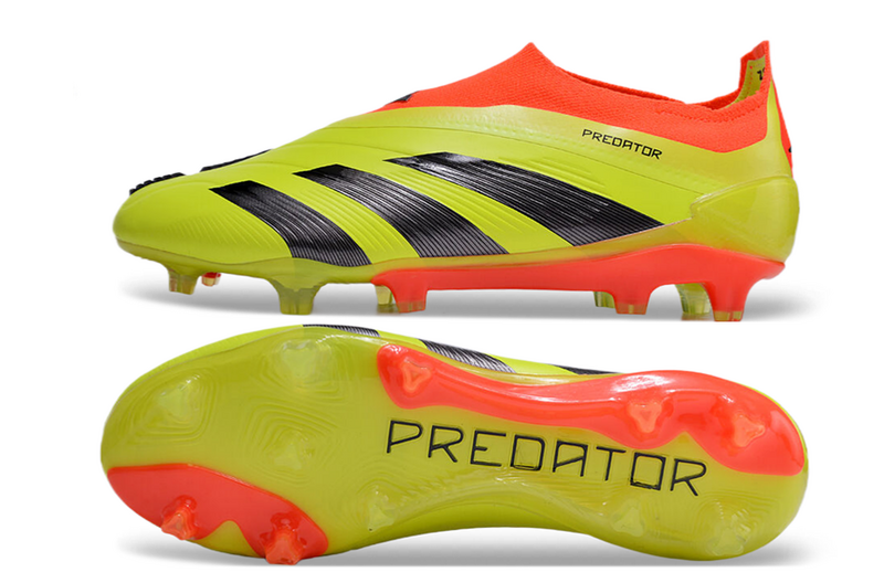 ADIDAS PREDATOR 24 LACELESS ELITE CAMPO - AMARELA E LARANJA