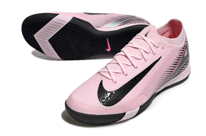 CHUTEIRA NIKE AIR ZOOM MERCURIAL VAPOR 16 ELITE FUTSAL - ROSA E PRETA