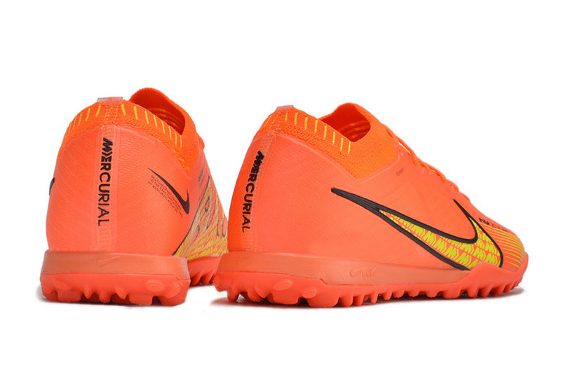 CHUTEIRA NIKE MERCURIAL AIR ZOOM VAPOR 15 ELITE SOCIETY - LARANJA