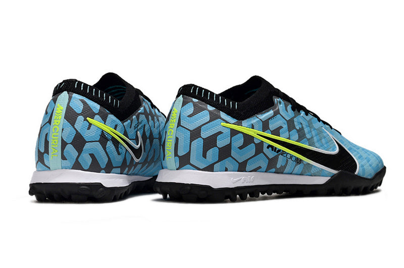 CHUTEIRA NIKE MERCURIAL AIR ZOOM VAPOR 15 ELITE SOCIETY - AZUL E PRETA