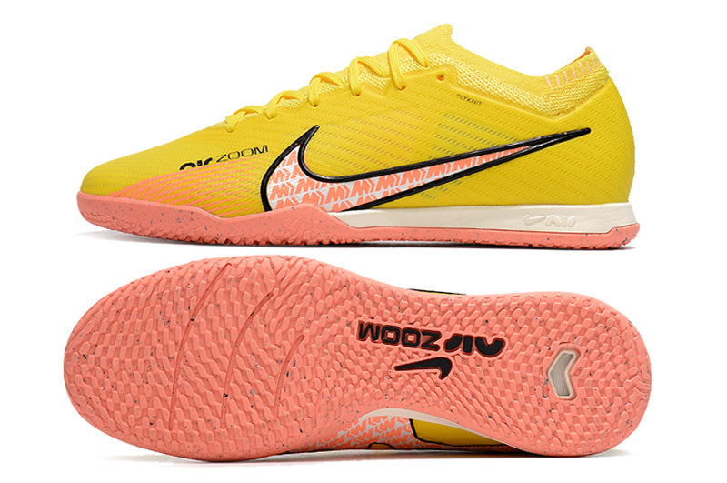 CHUTEIRA NIKE AIR ZOOM MERCURIAL VAPOR 15 ELITE FUTSAL "LUCENT" - AMARELA E LARANJA