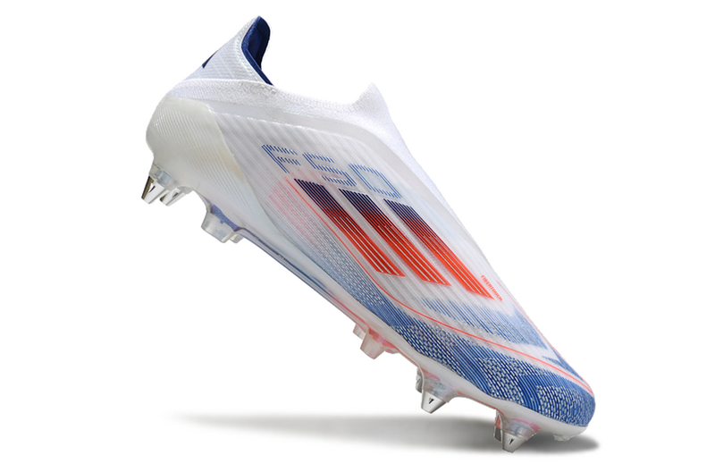 ADIDAS F50 LACELASS ELITE TRAVA MISTA "ADVACEMENT" - BRANCA E COLORIDA