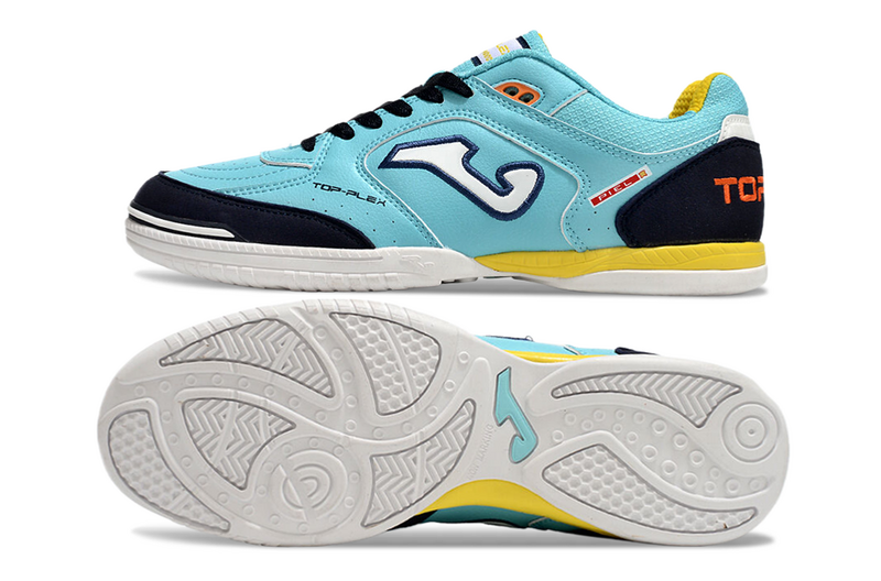 CHUTEIRA JOMA TOP FLEX FUTSAL - AZUL E PRETA