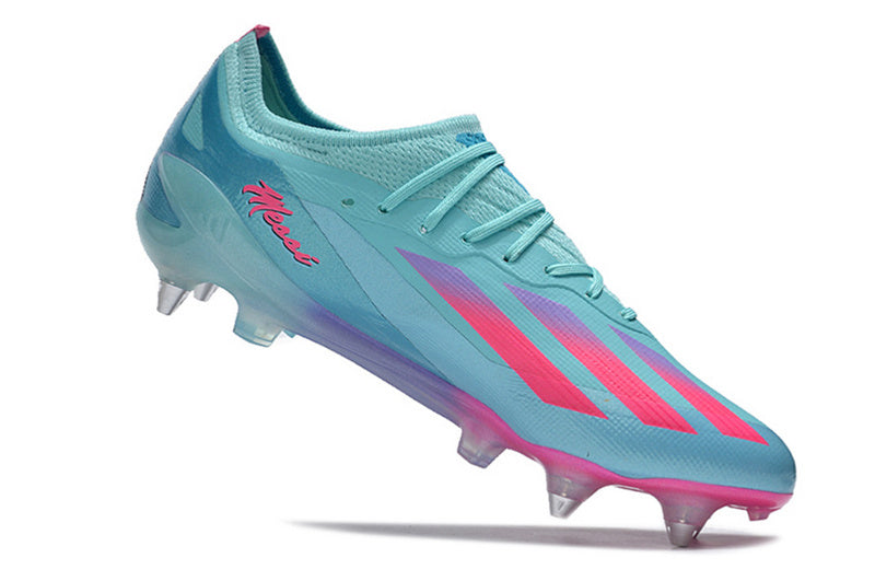 ADIDAS X CRAZYFAST.1 TRAVA MISTA "MIAMI VICE" - AZUL E ROSA